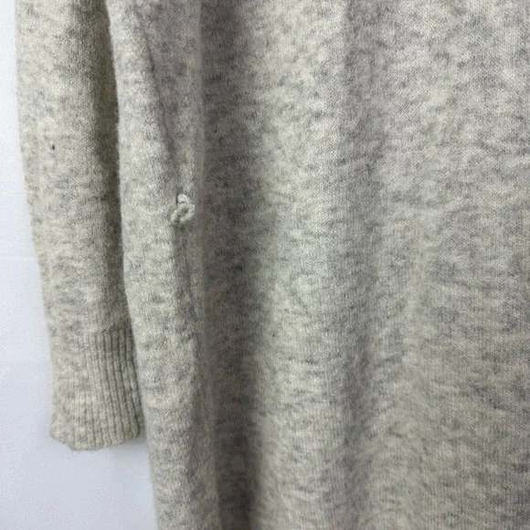 Madewell Gray Wool Blend Viewpoint Turtleneck Sweater Dress L - Picture 3 of 6